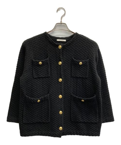 CADUNE（カデュネ）CADUNE (カデュネ) ツイードジャケット ブラック サイズ:38の古着・服飾アイテム