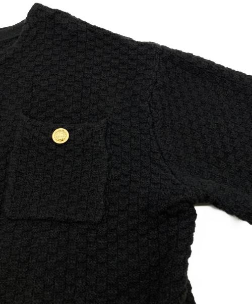 CADUNE（カデュネ）CADUNE (カデュネ) ツイードジャケット ブラック サイズ:38の古着・服飾アイテム