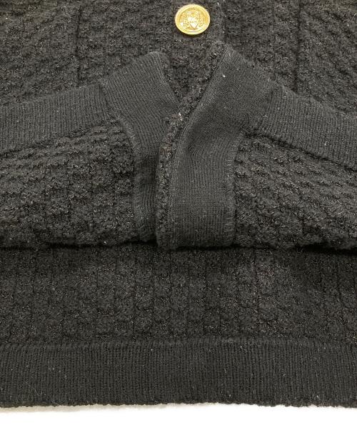 CADUNE（カデュネ）CADUNE (カデュネ) ツイードジャケット ブラック サイズ:38の古着・服飾アイテム