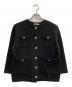 CADUNE（カデュネ）の古着「ツイードジャケット」｜ブラック