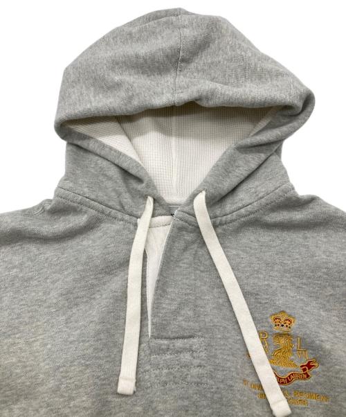 POLO RALPH LAUREN（ポロ・ラルフローレン）POLO RALPH LAUREN (ポロ・ラルフローレン) 刺繍ロゴ パーカー グレー サイズ:XLの古着・服飾アイテム