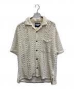MAISON SPECIALメゾンスペシャル）の古着「メッシュ半袖シャツ」｜ベージュ