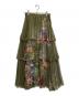 Ameri（アメリ）の古着「UND DARIA TIERED PLEATS SKIRT」｜グリーン