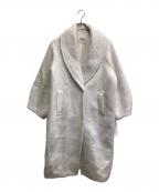 Snidelスナイデル）の古着「シャギーロングコート」｜ピンク