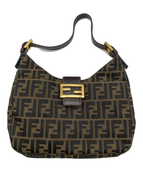 FENDI（フェンディ）FENDI (フェンディ) ズッカ柄 ハンドバッグ ブラウンの古着・服飾アイテム