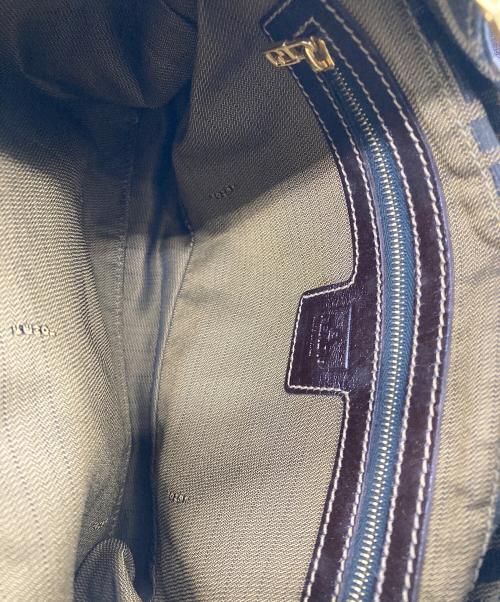 FENDI（フェンディ）FENDI (フェンディ) ズッカ柄 ハンドバッグ ブラウンの古着・服飾アイテム