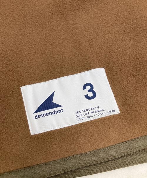 DESCENDANT（ディセンダント）DESCENDANT (ディセンダント) KNOT FLEECE CARDIGAN ブラウン サイズ:Lの古着・服飾アイテム