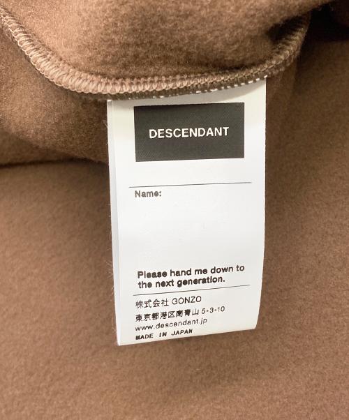 DESCENDANT（ディセンダント）DESCENDANT (ディセンダント) KNOT FLEECE CARDIGAN ブラウン サイズ:Lの古着・服飾アイテム
