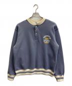 UCLA×JOURNAL STANDARD relumeユーシーエルエー×ジャーナルスタンダード レリューム）の古着「ヴィンテージ加工スウェット/ハーフジップ・ヘンリー・クルー」｜グレー