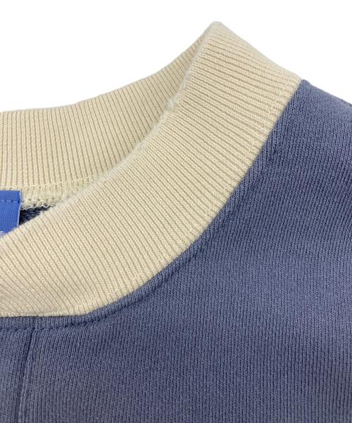 UCLA（ユーシーエルエー）UCLA (ユーシーエルエー) JOURNAL STANDARD relume (ジャーナルスタンダード レリューム) ヴィンテージ加工スウェット/ハーフジップ・ヘンリー・クルー グレー サイズ:Mの古着・服飾アイテム