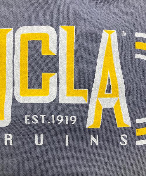 UCLA（ユーシーエルエー）UCLA (ユーシーエルエー) JOURNAL STANDARD relume (ジャーナルスタンダード レリューム) ヴィンテージ加工スウェット/ハーフジップ・ヘンリー・クルー グレー サイズ:Mの古着・服飾アイテム