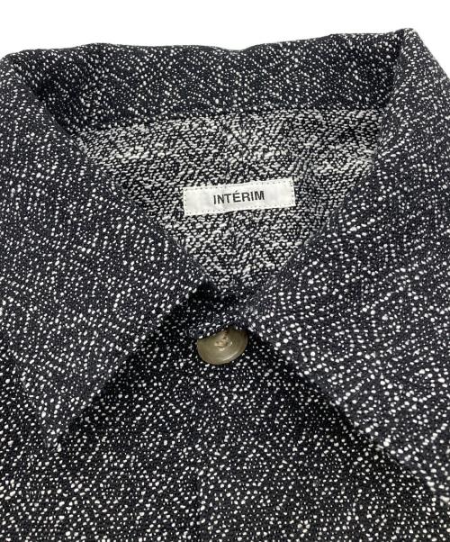 INTERIM（インテリム）INTERIM andPheb (アンドフェブ) IINSIDE OUT DOUBLE SIDED JACQUARD TWEED DEADSTOCK HYPER BIG WW2 TYPE COVERALL JACKET グレー サイズ:XLの古着・服飾アイテム