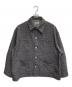 INTERIM（インテリム）の古着「IINSIDE OUT DOUBLE SIDED JACQUARD TWEED DEADSTOCK HYPER BIG WW2 TYPE COVERALL JACKET」｜グレー