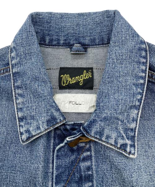 Wrangler（ラングラー）Wrangler (ラングラー) FOLL (フォル) 124MJ addict デニムジャケット インディゴ サイズ:Lの古着・服飾アイテム