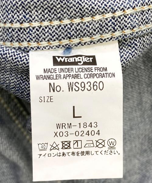 Wrangler（ラングラー）Wrangler (ラングラー) FOLL (フォル) 124MJ addict デニムジャケット インディゴ サイズ:Lの古着・服飾アイテム