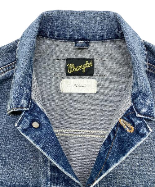 Wrangler（ラングラー）Wrangler (ラングラー) FOLL (フォル) 124MJ addict デニムジャケット インディゴ サイズ:Lの古着・服飾アイテム