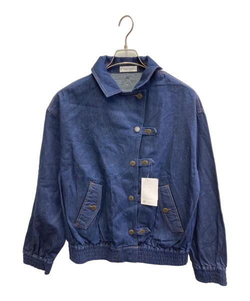 Tina Jojun（ティーナ ジョジュン）Tina Jojun (ティーナ ジョジュン) チャイナボタン デニムジャケッ ネイビー サイズ:M 未使用品の古着・服飾アイテム