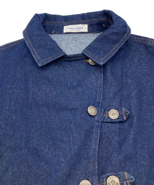 Tina Jojun（ティーナ ジョジュン）Tina Jojun (ティーナ ジョジュン) チャイナボタン デニムジャケッ ネイビー サイズ:M 未使用品の古着・服飾アイテム