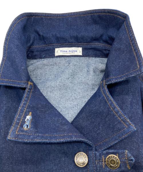 Tina Jojun（ティーナ ジョジュン）Tina Jojun (ティーナ ジョジュン) チャイナボタン デニムジャケッ ネイビー サイズ:M 未使用品の古着・服飾アイテム