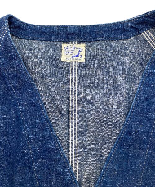 orSlow（オアスロウ）orSlow (オアスロウ) ノーカラーカバーオール ネイビー サイズ:3の古着・服飾アイテム