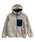 Patagonia（パタゴニア）の古着「キッズ・リバーシブル・レディ・フレディ・フーディ」｜ネイビー×ベージュ