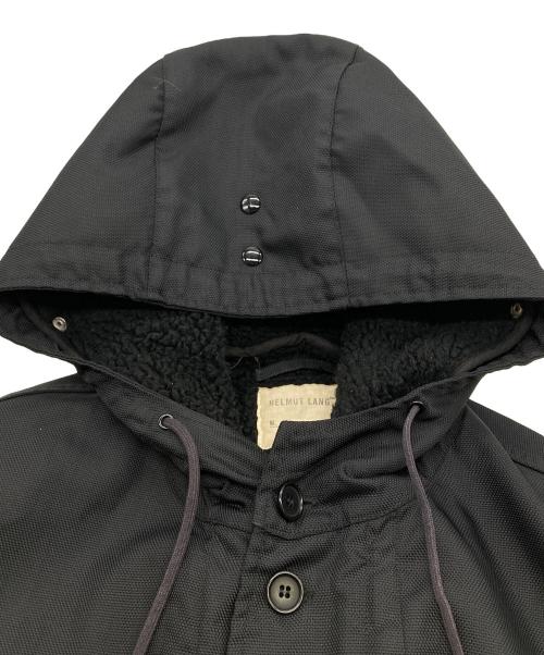 HELMUT LANG（ヘルムートラング）HELMUT LANG (ヘルムートラング) ライナー付きバリスティックパラシュートナイロンモッズコート【本人期】 ブラック サイズ:48の古着・服飾アイテム