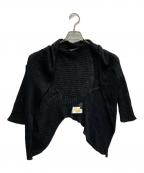 Y'sワイズ）の古着「リネン ボレロ カーディガン」｜ブラック