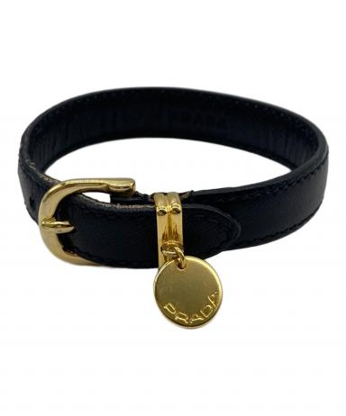 中古・古着通販】PRADA (プラダ) サフィアーノレザーブレスレット
