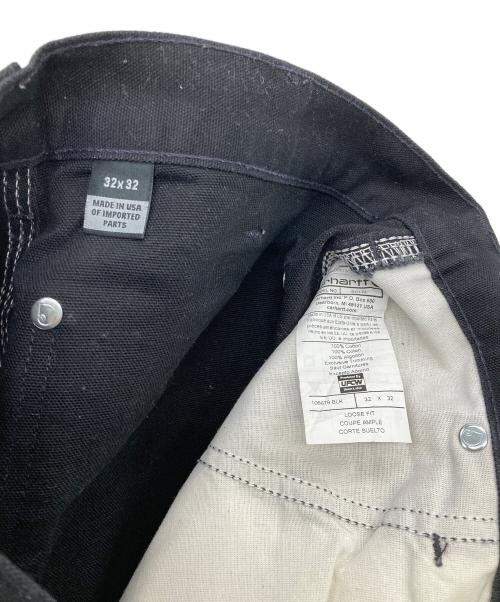 CarHartt（カーハート）CarHartt (カーハート) ダブル―パンツ ブラック サイズ:32×32の古着・服飾アイテム