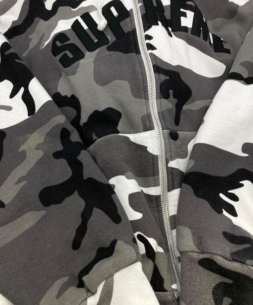 SUPREME（シュプリーム）Supreme (シュプリーム) Arc Thermal Lined Zip Up Hooded グレー×ブラック サイズ:Mの古着・服飾アイテム