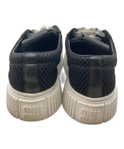 MIU MIU（ミュウミュウ）MIU MIU (ミュウミュウ) メッシュ ローカットスニーカー ブラック サイズ:36の古着・服飾アイテム