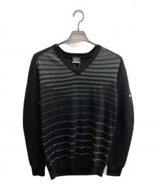 NIKE GOLF（ナイキゴルフ）の古着「L/S Knit Sweater V-neck」｜ブラック