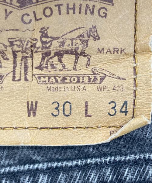 LEVI'S（リーバイス）LEVI'S (リーバイス) 505ブラックデニムパンツ サイズ:W30 L34の古着・服飾アイテム