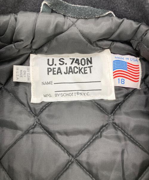 Schott（ショット）Schott (ショット) Pコート ブラック サイズ:不明の古着・服飾アイテム