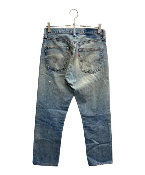 LEVI'S（リーバイス）LEVI'S (リーバイス) 70’Sデニムパンツ/裏釦8  42TALON  通常Ｒ  ポケット裏チェーンステッチ  収縮率3％  シングル×チェーン  スモールe   66後期 ネイビー サイズ:W31/L32の古着・服飾アイテム
