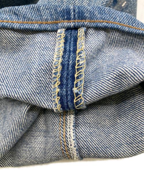 LEVI'S（リーバイス）LEVI'S (リーバイス) 70’Sデニムパンツ/裏釦8  42TALON  通常Ｒ  ポケット裏チェーンステッチ  収縮率3％  シングル×チェーン  スモールe   66後期 ネイビー サイズ:W31/L32の古着・服飾アイテム