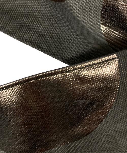 La+h（ラス）La+h (ラス) 8号帆布ラージドットショルダー カーキ×ゴールドの古着・服飾アイテム