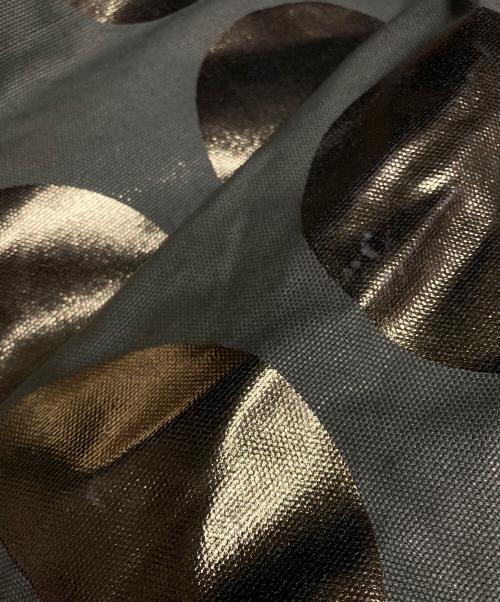 La+h（ラス）La+h (ラス) 8号帆布ラージドットショルダー カーキ×ゴールドの古着・服飾アイテム