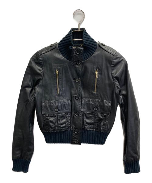 GUCCI（グッチ）GUCCI (グッチ) マドンナボンバーレザーブルゾン/トムフォード期 ブラック サイズ:40の古着・服飾アイテム