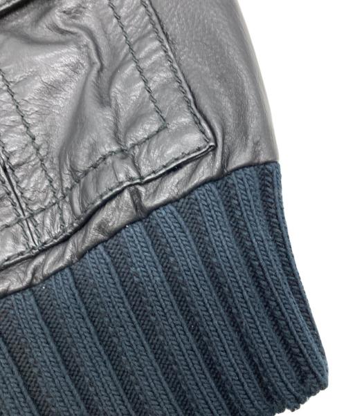 GUCCI（グッチ）GUCCI (グッチ) マドンナボンバーレザーブルゾン/トムフォード期 ブラック サイズ:40の古着・服飾アイテム