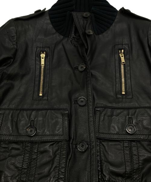 GUCCI（グッチ）GUCCI (グッチ) マドンナボンバーレザーブルゾン/トムフォード期 ブラック サイズ:40の古着・服飾アイテム