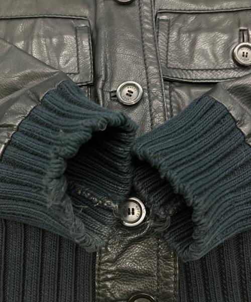 GUCCI（グッチ）GUCCI (グッチ) マドンナボンバーレザーブルゾン/トムフォード期 ブラック サイズ:40の古着・服飾アイテム