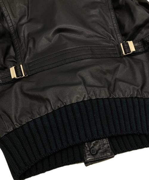 GUCCI（グッチ）GUCCI (グッチ) マドンナボンバーレザーブルゾン/トムフォード期 ブラック サイズ:40の古着・服飾アイテム