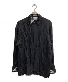 GOOUCH（グーチ）の古着「Rayon Embroidery Shirt」｜ブラック