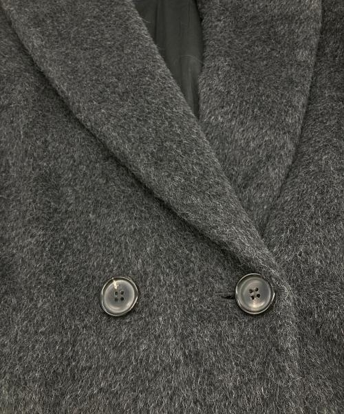 'S Max Mara（エスマックスマーラ）'S Max Mara (エスマックスマーラ) アルパカ×ヴァージンウールブレンドコート グレー サイズ:38の古着・服飾アイテム