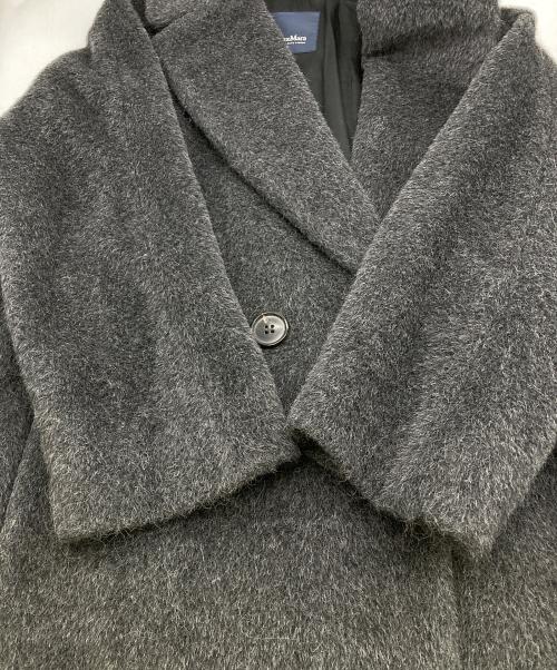 'S Max Mara（エスマックスマーラ）'S Max Mara (エスマックスマーラ) アルパカ×ヴァージンウールブレンドコート グレー サイズ:38の古着・服飾アイテム