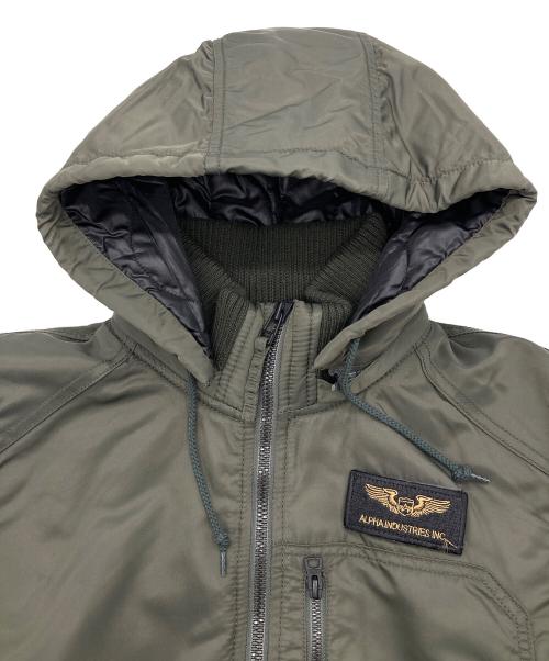 AVIREX（アヴィレックス）AVIREX (アヴィレックス) NYLON HEAVY TWILL JAKET グリーン サイズ:Lの古着・服飾アイテム