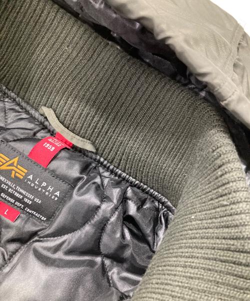 AVIREX（アヴィレックス）AVIREX (アヴィレックス) NYLON HEAVY TWILL JAKET グリーン サイズ:Lの古着・服飾アイテム