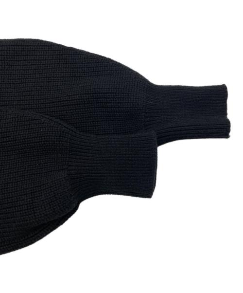 Calvin Klein Jeans（カルバンクラインジーンズ）Calvin Klein Jeans (カルバンクラインジーンズ) 首ロゴタートルネックニット ブラック サイズ:Mの古着・服飾アイテム