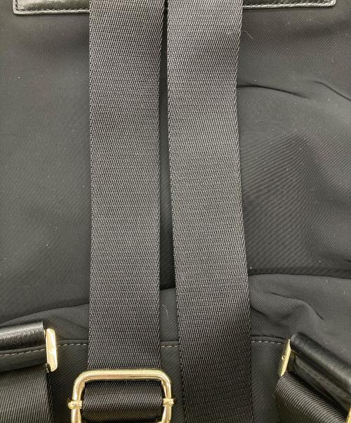 TORY BURCH（トリーバーチ）TORY BURCH (トリーバーチ) ナイロンレザーリュック ブラックの古着・服飾アイテム